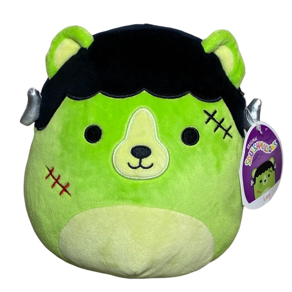 Squishmallow Len 8" Plush Frankenbear Halloween & Mini Frankie Frankenstein NWT - Picture 2 of 16